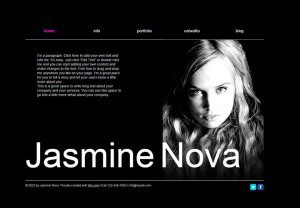 CV html profesional Jasmine Nova