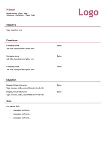 Template - Creative resume (english)